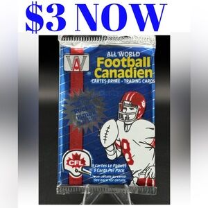 1991 CFL Canadian Football Sealed Card Pack